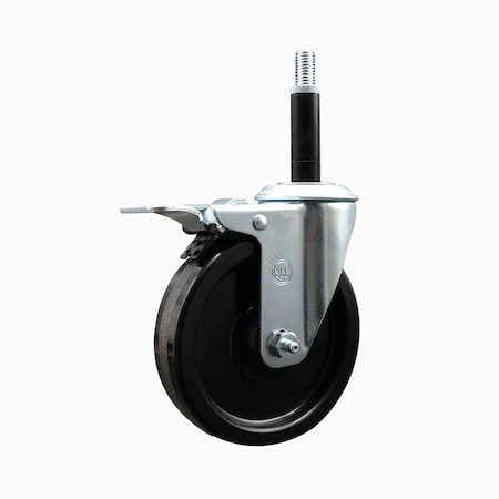 Service Caster 5'' Phenolic Swivel 3/4'' Expanding Stem Caster Total Lock Brake SCC-EXTTL20S514-PHR-34